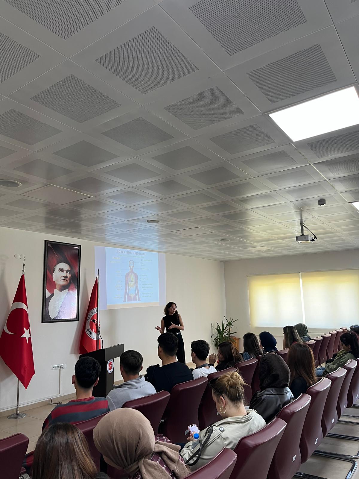 Daday Toplum Sağlığı Merkezi’nden Yüksekokulumuzda Dünya Tütünsüz Günü Etkinliği...