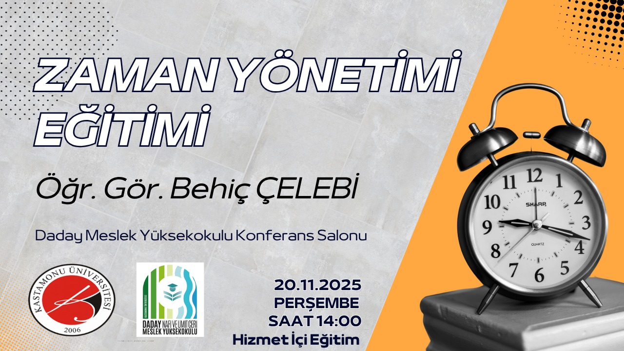 Zaman Yönetimi Eğitimi'ne Davetlisiniz
