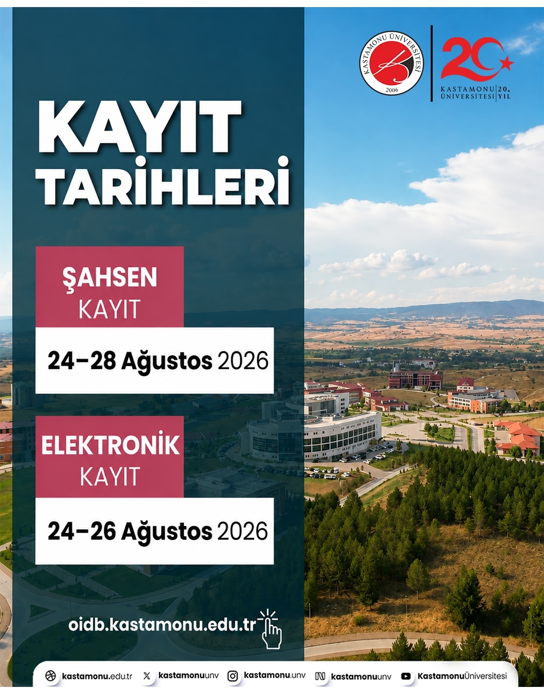 Kayıt Tarihleri ile ilgili Önemli Duyuru !!!